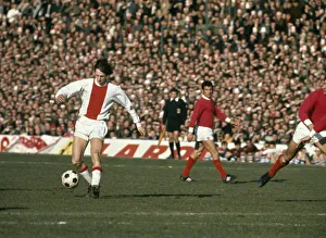 Johan Cruyff of Ajax of Amsterdam in action February 1972 Johan Cruyff of Ajax of Amsterdam in action February 1972
