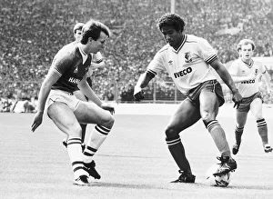 John Barnes playing for Watford against Everton in the FA Cup Final 1984 John Barnes playing for Watford against Everton in the FA Cup Final 1984