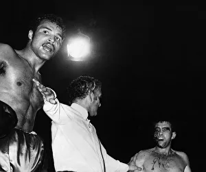 John Conteh beats Chris Finnegan in their European British John Conteh beats Chris Finnegan in their European British