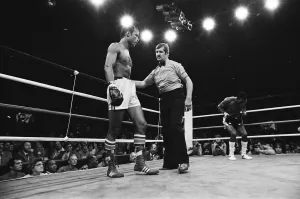 John Conteh vs Matthew Saad Muhammad II. For WBC and The Ring light-heavyweight titles John Conteh vs Matthew Saad Muhammad II. For WBC and The Ring light-heavyweight titles