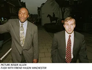 John Fashanu former footballer and now TV presenter arriving at Winchester Crown Court John Fashanu former footballer and now TV presenter arriving at Winchester Crown Court