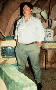 John Goodman actor on set of film The Flinstones 1994 John Goodman actor on set of film The Flinstones 1994