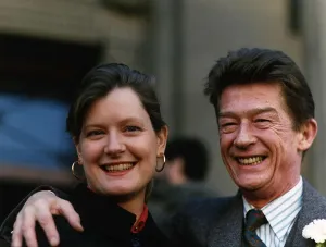 John Hurt actor with his new wife A©Mirrorpix John Hurt actor with his new wife A©Mirrorpix