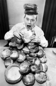 John Keenan of Pontefract, West Yorkshire, in training for his bid to break the World John Keenan of Pontefract, West Yorkshire, in training for his bid to break the World