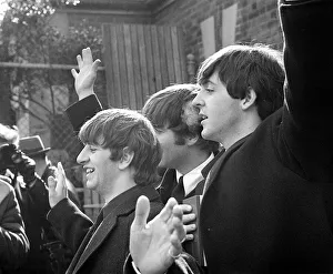 John Lennon, Paul McCartney and Ringo Starr, in New York's Central Park John Lennon, Paul McCartney and Ringo Starr, in New York's Central Park