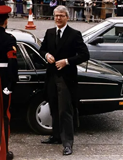 John Major British Conservative Prime Minister attending the El Alamein service at John Major British Conservative Prime Minister attending the El Alamein service at