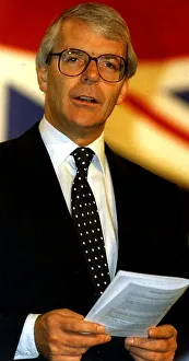 John Major Prime Minister at first day of Conservative Party Conference at Blackpool John Major Prime Minister at first day of Conservative Party Conference at Blackpool