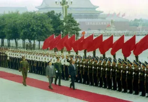 John Major Prime Minister inspects a Guard of Honour during a visit to China 1991 John Major Prime Minister inspects a Guard of Honour during a visit to China 1991