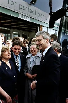John Major Prime Minister meets people at The Perfect Plant on his York trip John Major Prime Minister meets people at The Perfect Plant on his York trip