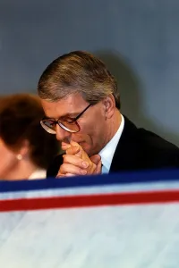 John Major Prime Minister at the Tory Rally in London 1992 at the start of the Election John Major Prime Minister at the Tory Rally in London 1992 at the start of the Election