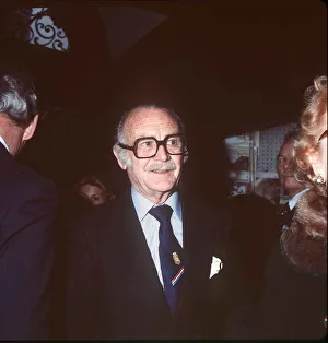 John Mills at Ingrid Bergman memorial service October 1982 John Mills at Ingrid Bergman memorial service October 1982