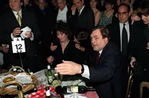 John Prescott Deputy Prime Minister with his wife Pauline after being drenched by a John Prescott Deputy Prime Minister with his wife Pauline after being drenched by a