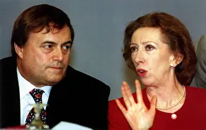 John Prescott MP Labour Party with Margaret Beckett at the Labour Party conference at John Prescott MP Labour Party with Margaret Beckett at the Labour Party conference at