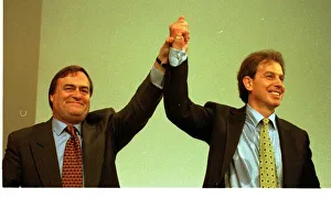 John Prescott and Tony Blair Labour Leader MP receive a standing ovation after Tony Blair John Prescott and Tony Blair Labour Leader MP receive a standing ovation after Tony Blair