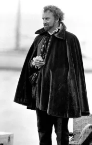 John Thaw - May 1980 as Sir Francis Drake, filming for the TV Programme " John Thaw - May 1980 as Sir Francis Drake, filming for the TV Programme "