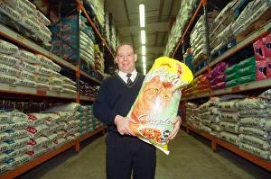 John Wales at Batleys Pet Food Store. 4th December 1997 John Wales at Batleys Pet Food Store. 4th December 1997