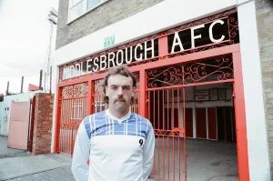 John Wark, Middlesbrough FC Player at Ayresome Park Football Stadium, August 1990 John Wark, Middlesbrough FC Player at Ayresome Park Football Stadium, August 1990