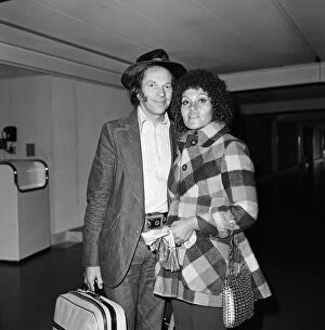 Images Dated 11th September 1972: Johnny Dankworth and Cleo Laine departing Heathrow Airport for New York where Cleo Laine