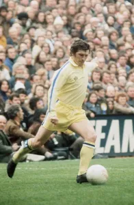 Johnny Giles Leeds 1974 football Queens Park Rangers v Leeds Johnny Giles Leeds 1974 football Queens Park Rangers v Leeds
