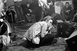 Johnny Rotten- lead singer with the Sex Pistols performing in Holland, 11/12/1977 Johnny Rotten- lead singer with the Sex Pistols performing in Holland, 11/12/1977