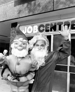 Jolly job hunter Ken Ellis found an early Christmas present waiting for him in Jolly job hunter Ken Ellis found an early Christmas present waiting for him in