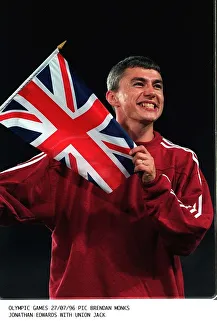 Jonathan Edwards who came second in the Atlanta Olympic Games 1996 Triple Jump event Jonathan Edwards who came second in the Atlanta Olympic Games 1996 Triple Jump event