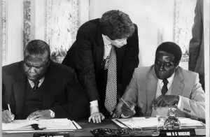 Joshua Nkomo from the ZAPU (Zimbabwe African Peoples Union Joshua Nkomo from the ZAPU (Zimbabwe African Peoples Union