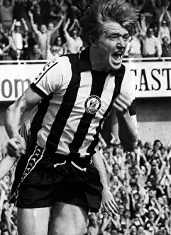 The joy and emotion of scoring his first League goal is mirrored by Newcastle' The joy and emotion of scoring his first League goal is mirrored by Newcastle'