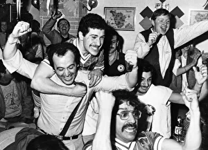 Joy for Liverpool fans gathered at the local Italian Buco di Bacco restaurant as their Joy for Liverpool fans gathered at the local Italian Buco di Bacco restaurant as their
