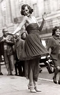 Judy Oswald models a 1913 Poiret evening outfit - October 1973 Paul Poiret was Judy Oswald models a 1913 Poiret evening outfit - October 1973 Paul Poiret was
