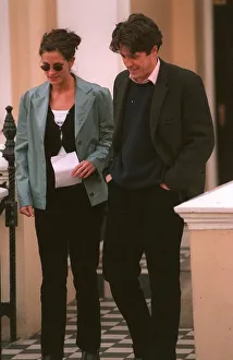 Julia Roberts Actress April 1998 talking with Hugh Grant Actor on the set of their Julia Roberts Actress April 1998 talking with Hugh Grant Actor on the set of their