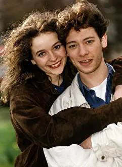 Julia Sawalha Actress appears in the Channel four series Press Gang with fellow actor Julia Sawalha Actress appears in the Channel four series Press Gang with fellow actor