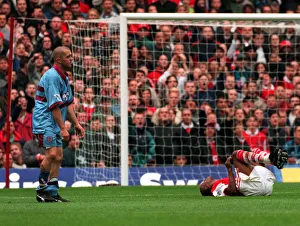 Julian Dicks West Ham Football FC brings down Ian Wright Julian Dicks West Ham Football FC brings down Ian Wright