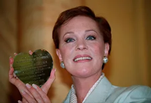 Julie Andrews Actress July 1998 With her Variety club award she was given by Julie Andrews Actress July 1998 With her Variety club award she was given by