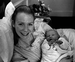 Juliet Mills pictured in hospital after the birth with her baby son Sean Ryan The Juliet Mills pictured in hospital after the birth with her baby son Sean Ryan The