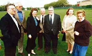 Images Dated 15th May 1992: Justices visit Clairville Stadium after a second application for a drinks license was due