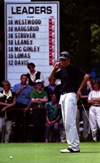 Justin Rose misses a putt on the fourth hole at the Dutch Open Golf Championships at Justin Rose misses a putt on the fourth hole at the Dutch Open Golf Championships at