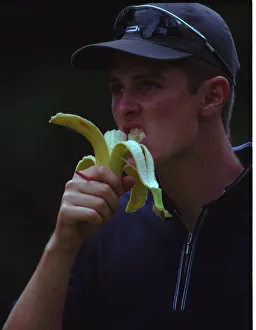 Justin Rose takes some refreshment during his round at the Dutch Open Championships at Justin Rose takes some refreshment during his round at the Dutch Open Championships at