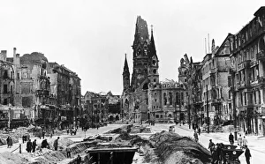 The Kaiser-Wilhelm-Gedachtniskirche church and surrounding buildings in Berlin Germany The Kaiser-Wilhelm-Gedachtniskirche church and surrounding buildings in Berlin Germany