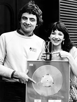 Kate Bush with Rowan Atkinson at NME awards October 1980 Kate Bush with Rowan Atkinson at NME awards October 1980