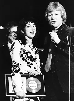 Kate Bush singer recieves an award at the British rock and pop awards April 1979 Kate Bush singer recieves an award at the British rock and pop awards April 1979