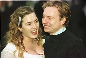 Kate Winslet actress on her Wedding Day November 1998 with husband Jim Threapleton Kate Winslet actress on her Wedding Day November 1998 with husband Jim Threapleton