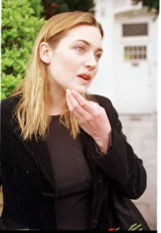Kate Winslet pauses for thought April 1998 outside her home as she talks to Mirror Kate Winslet pauses for thought April 1998 outside her home as she talks to Mirror