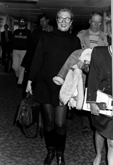 Kathleen Turner actress arriving at Heathrow Airport London from New York on Virgin Kathleen Turner actress arriving at Heathrow Airport London from New York on Virgin