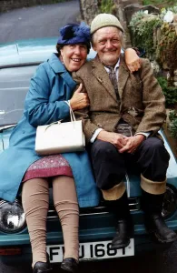 Kathy Staff actress plays Nora Batty in televisions LAST OF THE SUMMER WINE seen with Kathy Staff actress plays Nora Batty in televisions LAST OF THE SUMMER WINE seen with