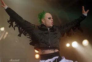 Keith Flint of The Prodigy on stage July 1996 Keith Flint of The Prodigy on stage July 1996