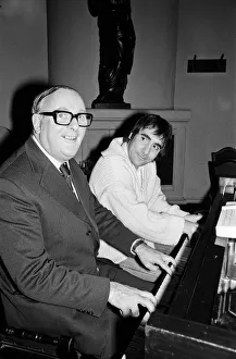 Keith Moon, drummer with British rock group The Who, pictured at the piano with Keith Moon, drummer with British rock group The Who, pictured at the piano with