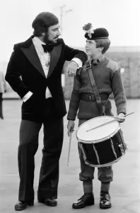Keith Moon, drummer of The Who rock group, on parade with an Army Cadet Corps in North Keith Moon, drummer of The Who rock group, on parade with an Army Cadet Corps in North