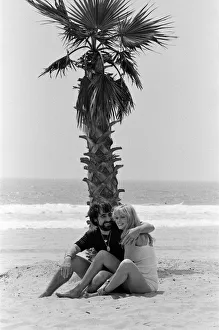 Keith Moon, drummer of The Who rock group with model Annette Lax in the resort of Malibu Keith Moon, drummer of The Who rock group with model Annette Lax in the resort of Malibu