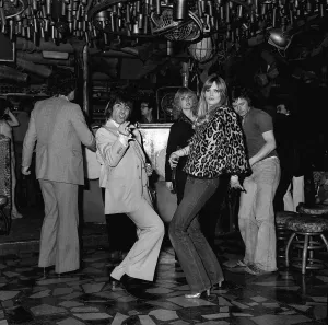Keith Moon at Laval nightclub with Annette Lax 1978 Keith Moon at Laval nightclub with Annette Lax 1978